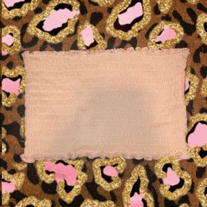 blush pink f21 tube top